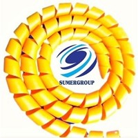 40MM 25METRE MAKİNE HORTUMU KORUMA SPİRALİ SARI SUMERGROUP resmi